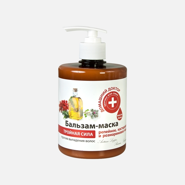 Dầu xả ba tác động chống rụng tóc Domashnij Doctor 500ml