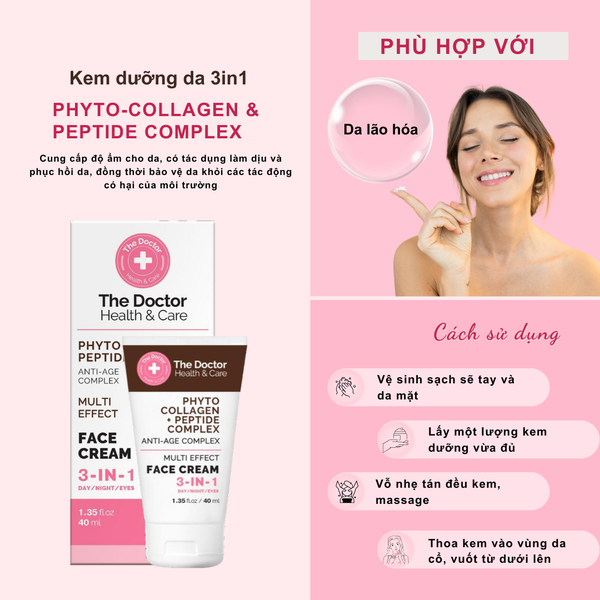 The Doctor Health & Care PHYTO COLLAGEN-PEPTIDE COMPLEX Face cream 3 in 1 40ml
