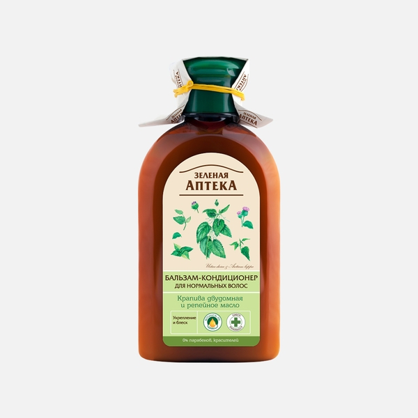 Dầu xả phục hồi Zelenaya Apteka Cây tầm ma và Dầu ngưu bàng 300ml