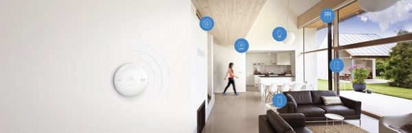 Cảm biến phát hiện khí CO nhà thông minh Fibaro hoạt động tức thời