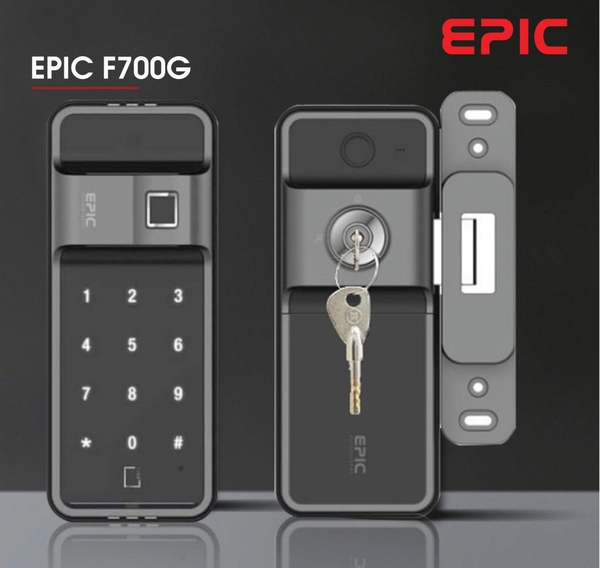Khóa Điện Tử Vân Tay Thẻ Từ EPIC ES-F700G (Chính Hãng)