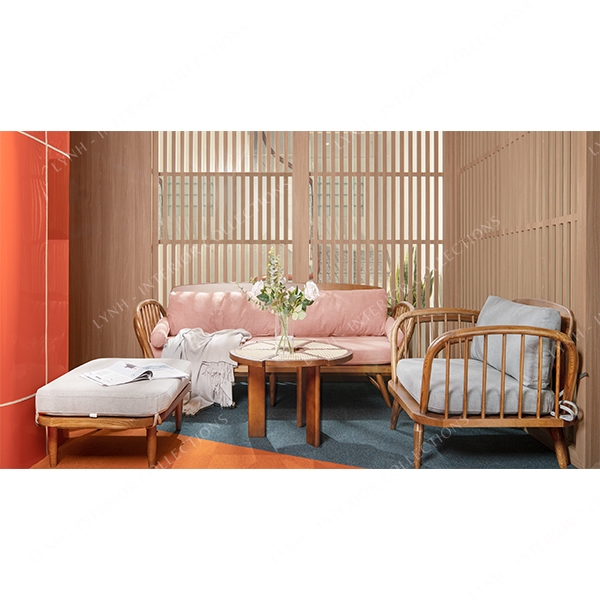 Sofa đơn gỗ Rustic LYNH-SF032