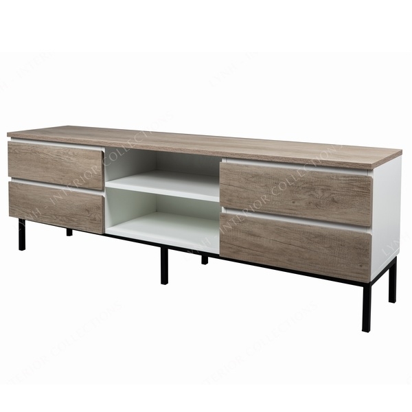 Kệ tivi chân sắt boho LYNH-KTV001