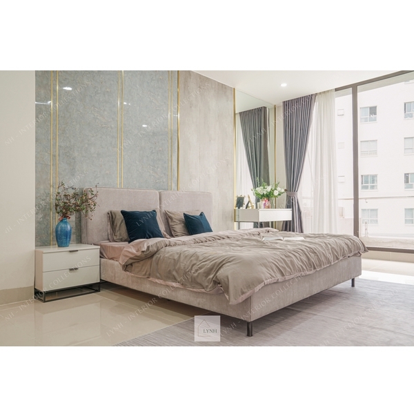 Phòng ngủ hiện đại pha sắt LYNH-BST-md01