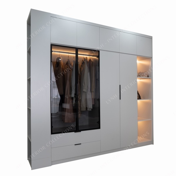 Phòng ngủ hiện đại pha sắt LYNH-BST-md01