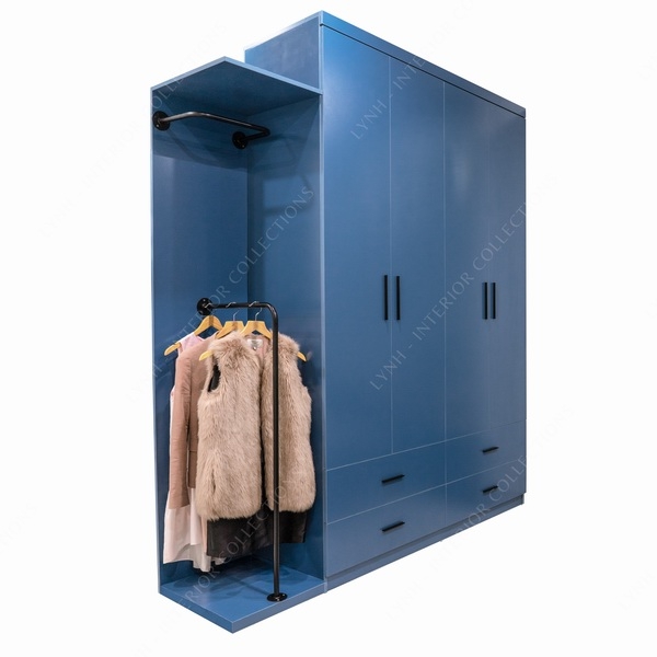 Tủ quần áo kèm hệ sắt treo LYNH-TQA001
