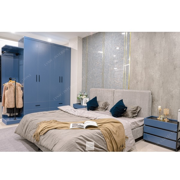 Tủ quần áo kèm hệ sắt treo LYNH-TQA001