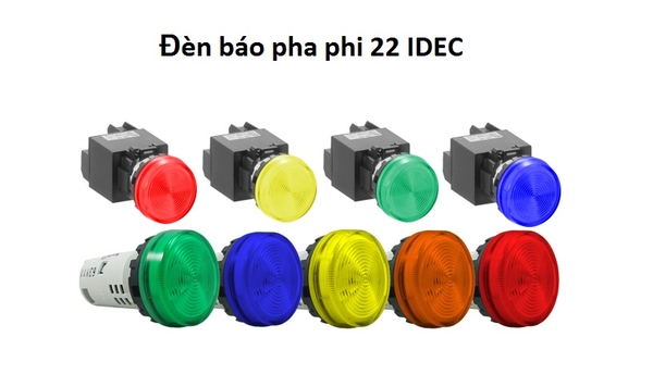 Đèn báo pha phi 22 IDEC YW1P đầy đủ mọi mẫu mã