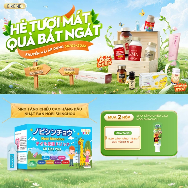 Siro Tăng Chiều Cao Trẻ Em Nobi Shinchou Nhật Bản [Hộp 15 ống 10ml]