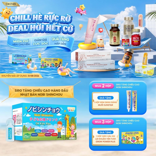 Siro Tăng Chiều Cao Trẻ Em Nobi Shinchou Nhật Bản [Hộp 15 ống 10ml]