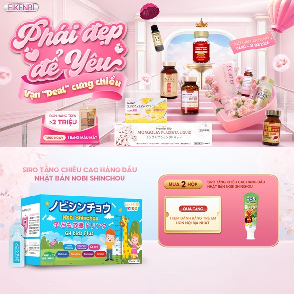 Siro Tăng Chiều Cao Trẻ Em Nobi Shinchou Nhật Bản (Hộp 15 ống 10ml)