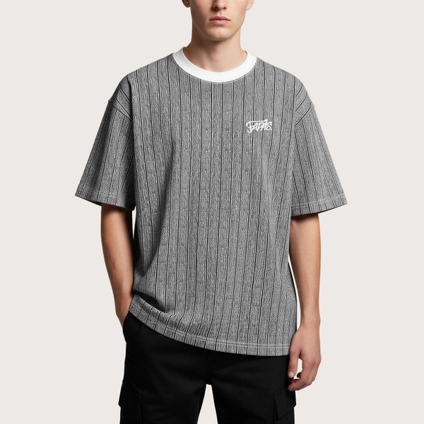 Áo Thun Fapas Boxy Jacquard