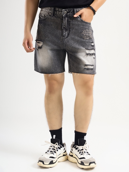 Quần Shorts Jean Relaxed Carbon