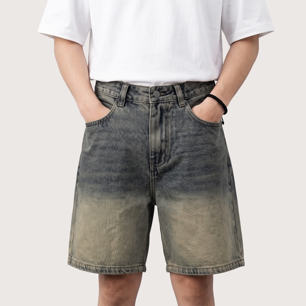 Shorts Jean Fapas Relaxed Ombre