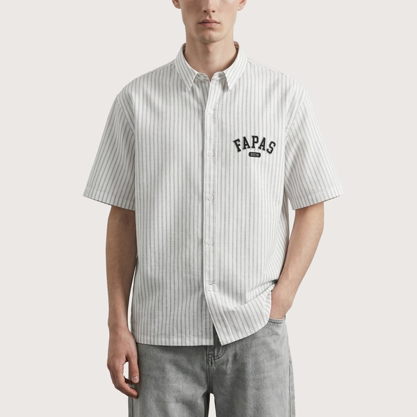 Sơ Mi Tay Ngắn Fapas Boxy EST.19