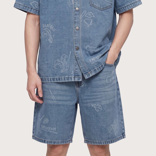 Shorts Jean Fapas Baggy Magic