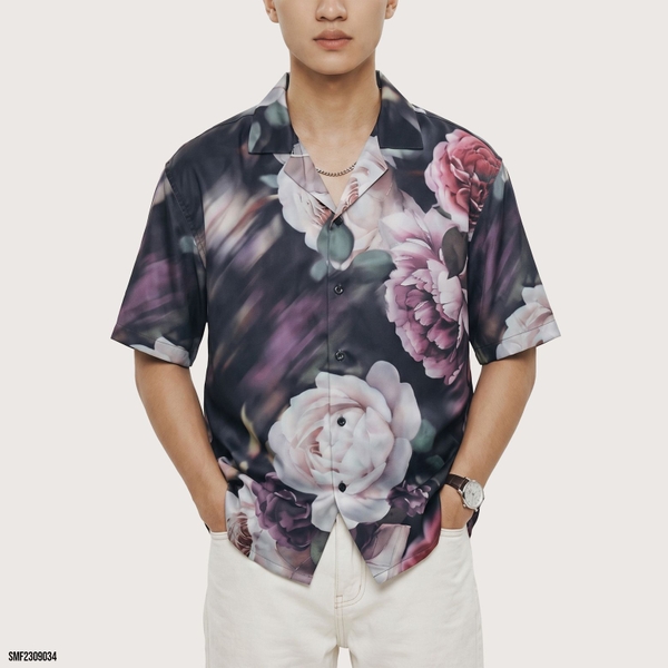 Áo Sơ Mi Tay Ngắn Relaxed Rose