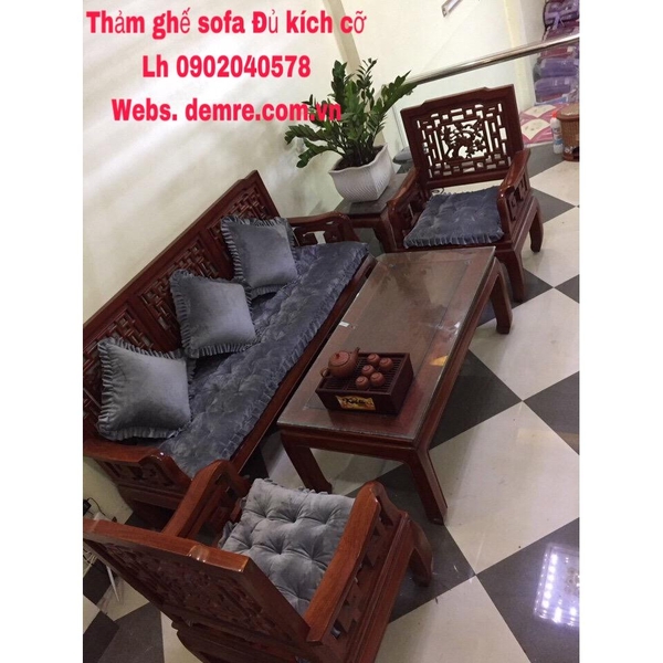 Thảm ghế sofa tuyết nhung
