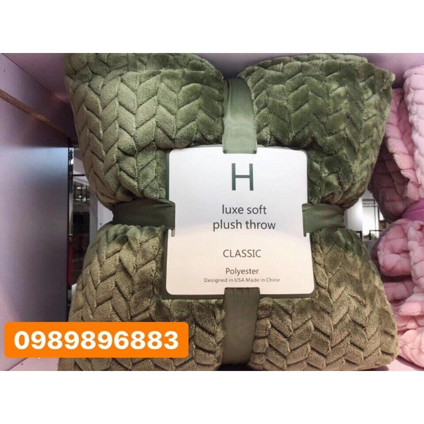 Chăn lông cừu sóng kt 200x230