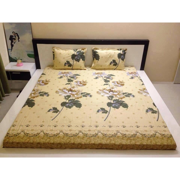 Thông tin sản phẩm Ga gối chun loại thường mã 6255 Bộ ga chun: gồm 1 vỏ ga 2 vỏ gối 1m6x2m