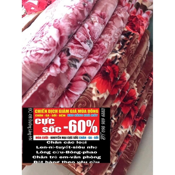 Chăn len ép 3D 5kg
