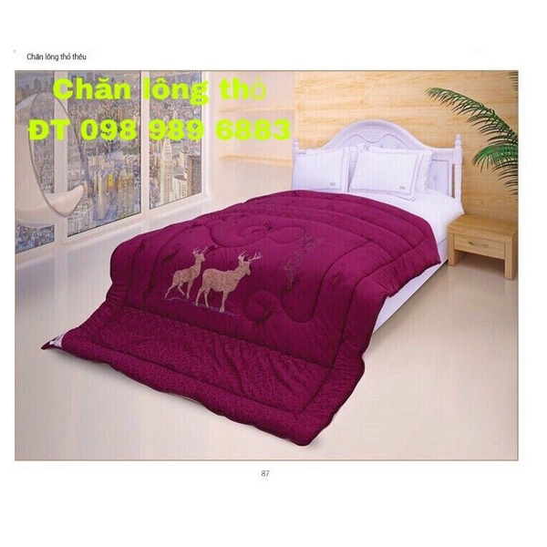 Chăn lông thỏ cao cấp KT 200x230