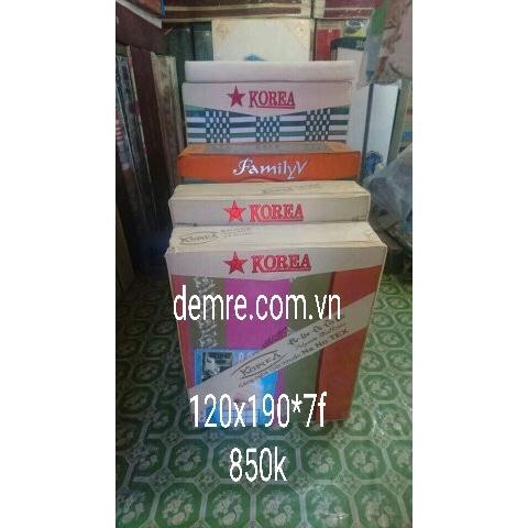 Đệm Bông Ép Hàn Quốc 1m2 x 1m9 dày 7F