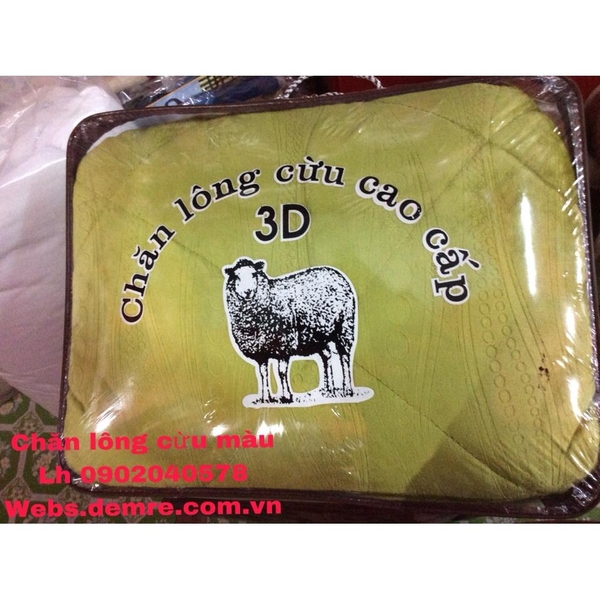 chăn lông cừu màu cao cấp kt 200x230