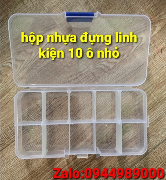hop-nhua-dung-linh-kien-10-o-nho