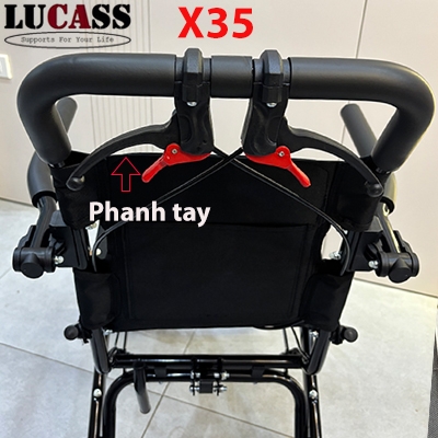 xe lan lucass x35 phanh tay