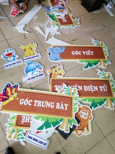 bảng góc mầm non