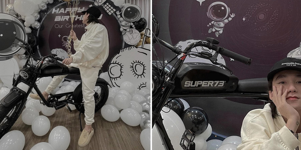 Sơn Tùng đón sinh nhật bên xe đạp điện 3.000 USD