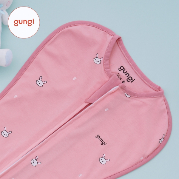 Túi ngủ Gungi Infant Breezy IB001 màu hồng in hình