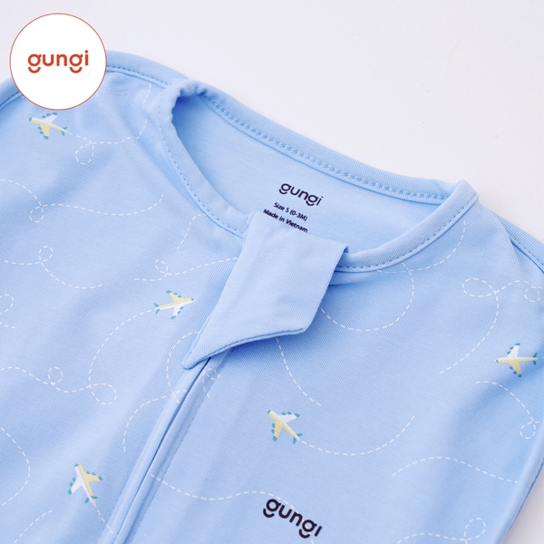 Túi ngủ Gungi Infant Breezy IB001 màu xanh in hình