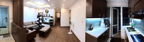 Căn hộ 3PN FULL nội thất đẹp long lanh, ngay gần Homeland Hà Nội, Thượng Thanh, DT: 90m2, giá tốt dịp Tết. Lh 0962345219