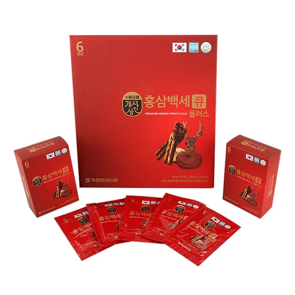 Nước Hồng Sâm Nhung Hươu Linh Chi Nonghyup Q Plus 30 Gói