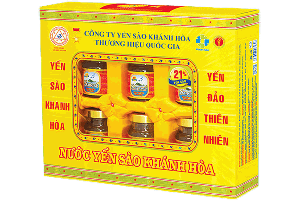 Nước Yến sào Khánh Hòa Sanest hộp 6 lọ 70ml - 21%