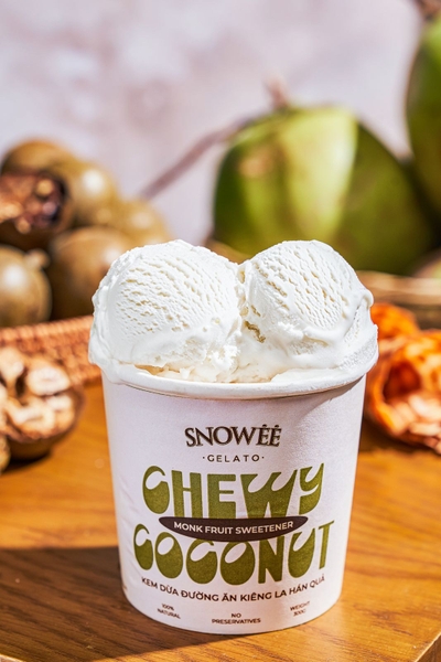 Gelato Coconut Sweetene / Kem Dừa Đường Ăn Kiêng