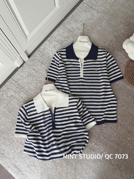 ÁO MONGTOGHI KẺ MỎNG TAG M MÃ 7073