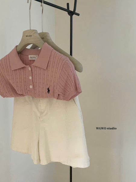 ÁO LEN POLO THÊU NGỰA WWGE MÃ W5723