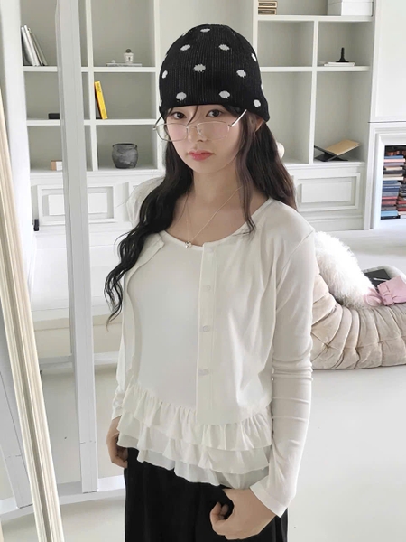 SET CARDIGAN KÈM ÁO HAI DÂY BÈO MÃ 3527