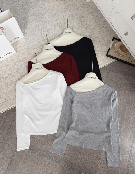 ÁO LỆCH VAI DÀI TAY MÃ 5173