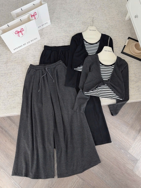 SET BỘ NỈ TIÊU MIX KẺ MÃ 5221