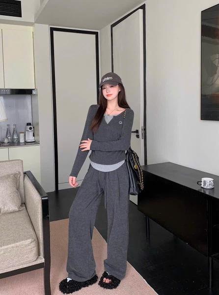 SET BỘ NỈ TIÊU DÚM EO MIX LAYER MÃ 1764