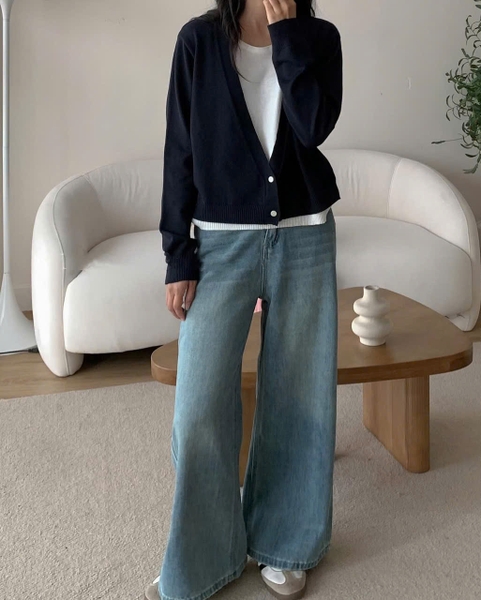 QUẦN JEANS MÃ 8334.8335 SUÔNG RỘNG