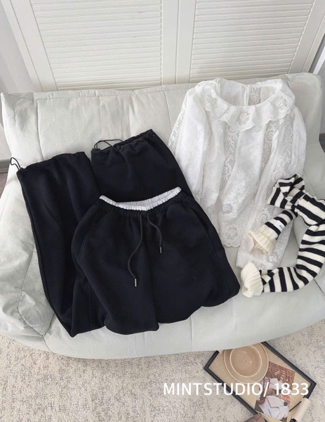 QUẦN NỈ MÃ 1833 SUÔNG GÂN CẠP PHA