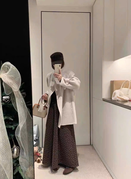 CHÂN VÁY DẠ HOA NHÍ MÃ 5368