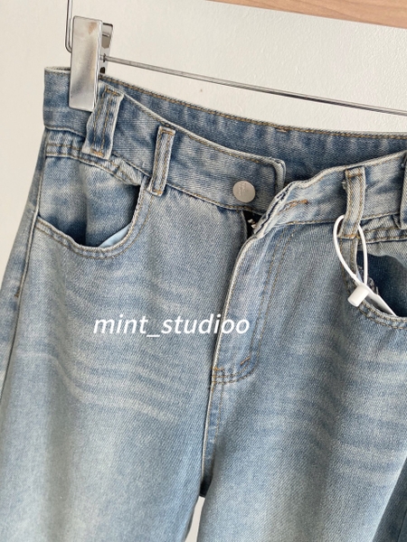 QUẦN JEANS SUÔNG GÂN TO 7457