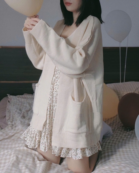 CARDIGAN FROM RỘNG GẤP VIỀN
