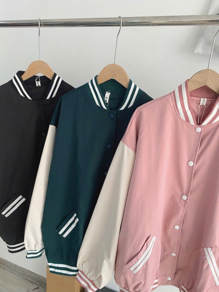 ÁO BOMBER DÙ KAKI PHỐI MÀU Y8 MÃ BB0611